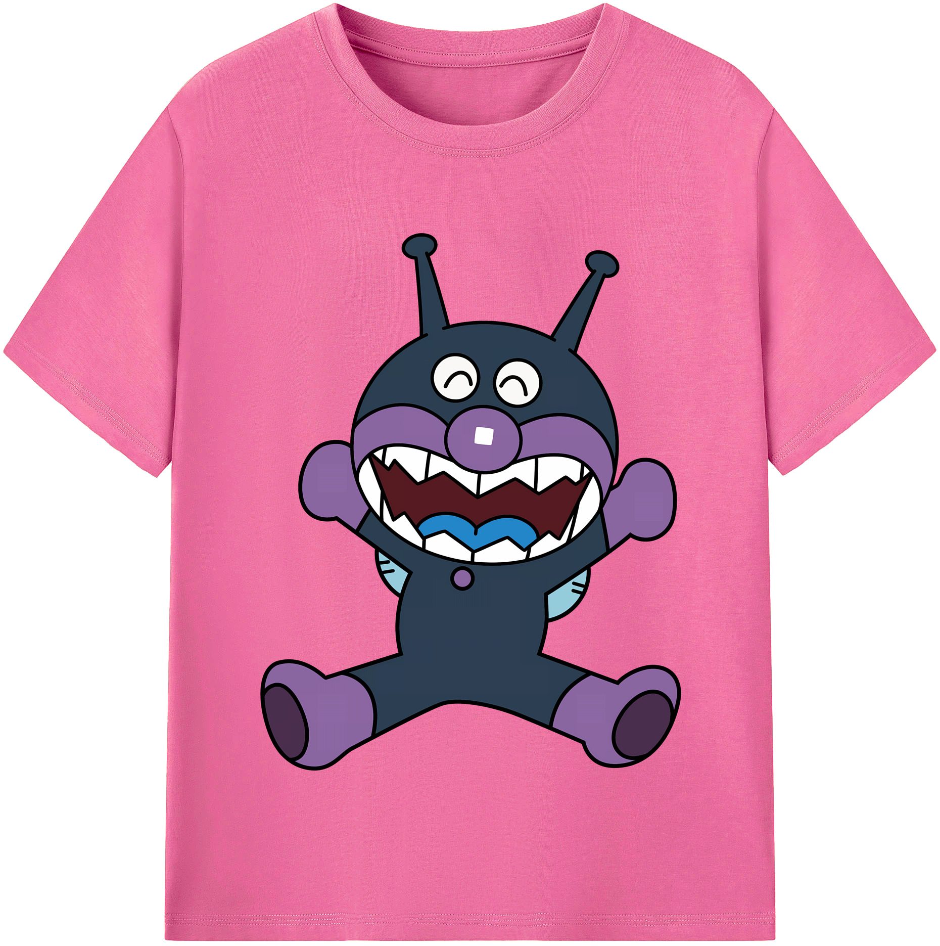 （画像用） アンパンマン Anpanman レディースカジュアルプリントTシャツ（綿100％）